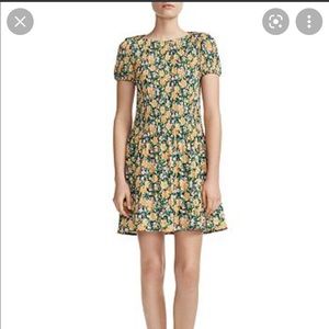 Maje Rockinie Pleated Floral Dress (SZ 1)